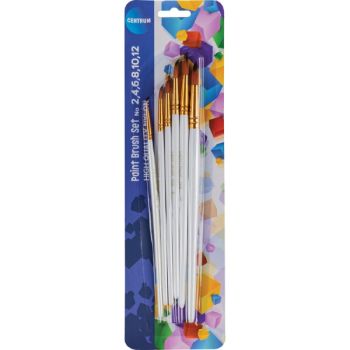 Artistic brushes set of 6pcs Nr 2,4,6,8,10,12 (round shape, nylon) /blister