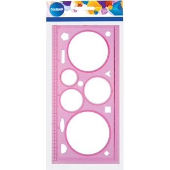 Ruler stencil plastic 20cm
