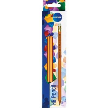 12 pieces Pencil HB  sharpened, with eraser 