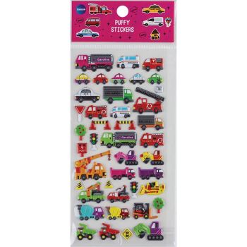 Decoration stickers Puffy 23x30mm &20x35mm (sheet size 19.5x9.5cm) A
