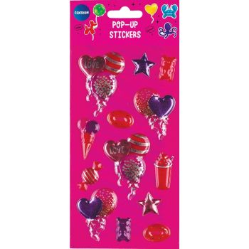 Decoration stickers 23x30mm &20x35mm PVC PARTY "A"