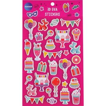 Decoration stickers 30x35mm &10x10mm (EVA) PARTY