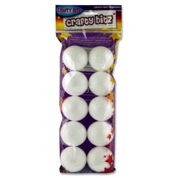 Styrofoam balls 50mm 10pcs