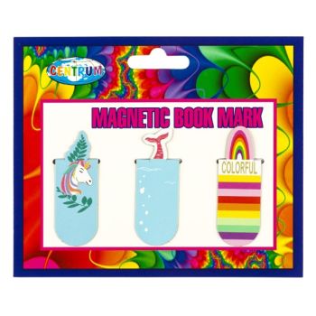 Magnetic bookmarks plastic 3pcs