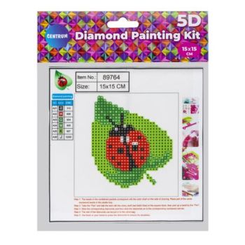 Diamond mozaic "LADYBUG" 15x15cm - SPECIAL OFFER