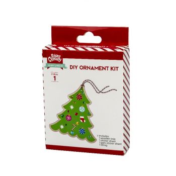 DIY ORNAMENT KIT "Christmas tree" 10x3cm