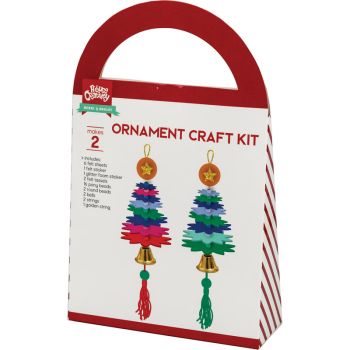 YARN WRAP CRAFT KIT "Christmas tree toy" 14x5cm 2pcs