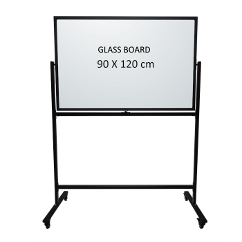Glass Board Magnetic with Stand 90x120cm - SPECIAL OFFER