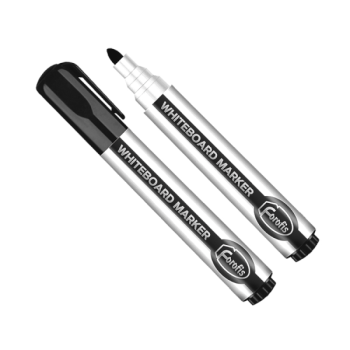 Whiteboard marker black bullet tip (PP)