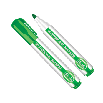 Whiteboard marker green bullet tip (PP)