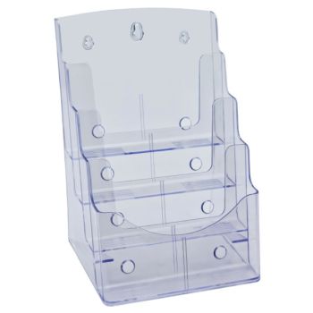 A4  Acrylic Stand  4 Compartments - SPECIAL PRICE