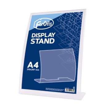 A4  Acrylic Display Stand - Curved
