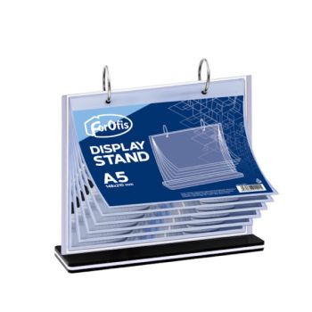 Advertising board with loose leaves / Menu stand A5H-6pages