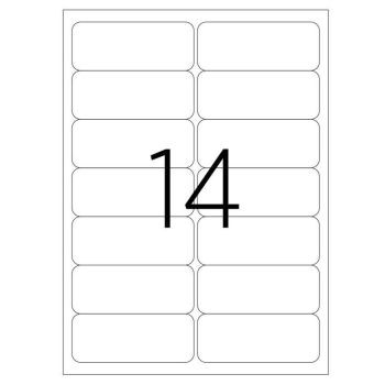 Labels A4 99.1x38.1  14 Labels per sheet