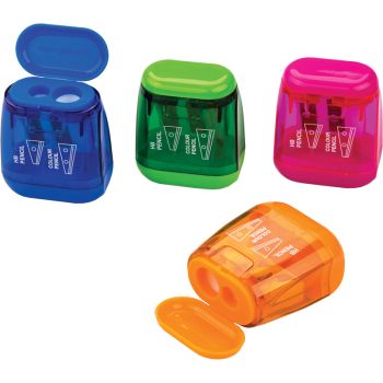 Sharpener plastic with 2 blades & dust container