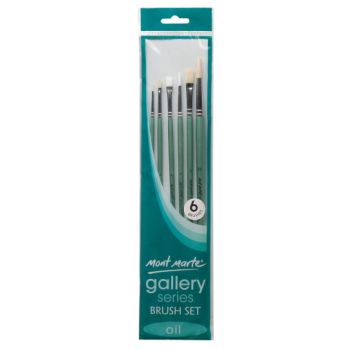 Gallery Series Brush Set Oils 6pcs  - Mont Marte