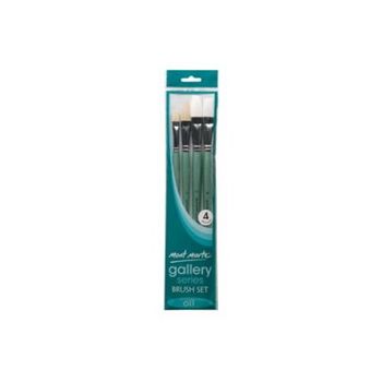  Gallery Series Brush Set Oils 4pce  - Mont Marte