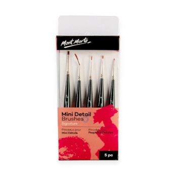 Mini Detail Brushes 5 pieces - Mont Marte
