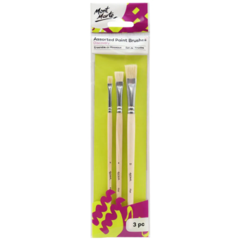 Assorted Paint Brushes Discovery 3 pieces  - Mont Marte