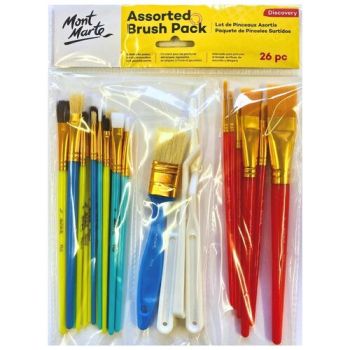 Assorted Brush Pack Discovery 26pieces - Mont Marte