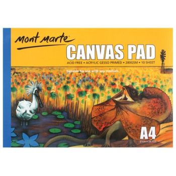 Canvas Pad  A4  10 Sheets - Mont Marte