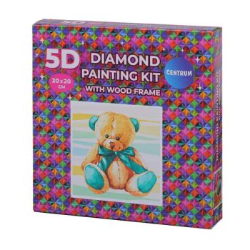 Diamond pictures canvas 20x20cm with wood frame BEAR - SPECIAL OFFER
