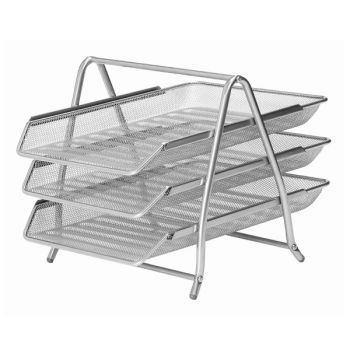 Metal Mesh Letter Tray 3pcs set