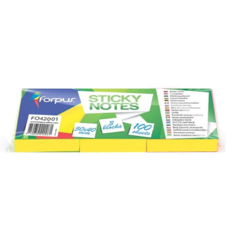 Sticky notes 50x40 yellow 3pcs set 300 sheets