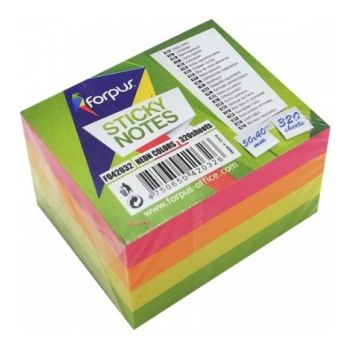Sticky Memo Cube 50x40 Neon Colors 