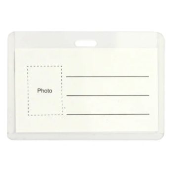 Name Badge Horizontal  Hard Pvc  without Clip