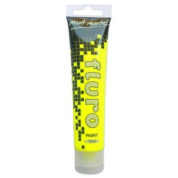 Fluorescent Paint 75ml  Yellow  PMFL0003
