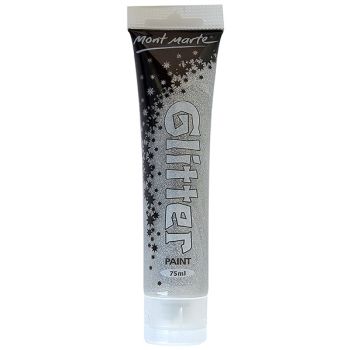 Glitter Paint 75ml Silver PMGL0002