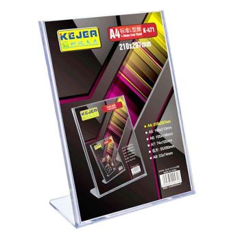 A4  Acrylic Display Stand    L-Shape