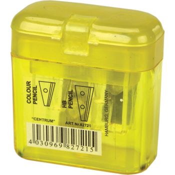 Sharpener plastic with 2 blades & dust container for HB and JUMBO 