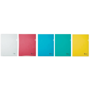 A4 L shape Folder  Hard  180mic - Colors 1 Piece