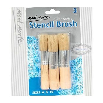Stencil  Brush Set  3pcs  MAA0021