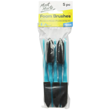Foam Brushes Discovery 25mm  5pieces  - Mont Marte