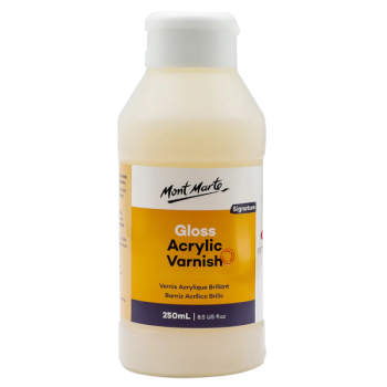 Gloss Acrylic Varnish Signature 250ml (8.5 US fl.oz)   - Mont Marte