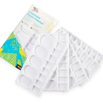 Disposable Plastic Palettes Discovery 5 pieces  -Mont Marte