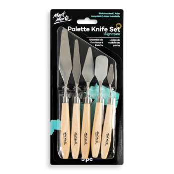 Palette Knife Set Signature 5 pieces  - Mont Marte