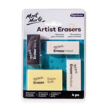 Artist Eraser Pack  4pcs   - Mont Marte