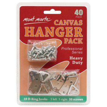 Canvas HEAVY DUTY Hanger Pack Signature 40 pieces -Mont Marte