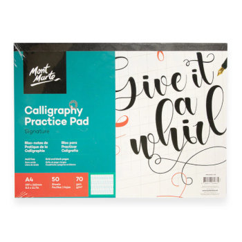 Caligraphy practice Pad a4 50sheets - Mont Marte
