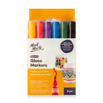 Glass Markers Signature 6 pieces  -Mont Marte