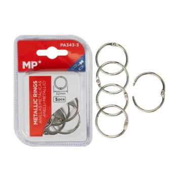 Metal Clasp Ring 32mm  5pcs