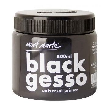 Gesso Tub 500ml Black   - Mont Marte