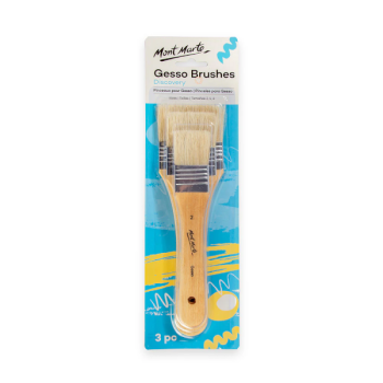 Gesso Brushes 3pcs Set (Sizes2,4,6)   - Mont Marte