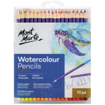 Watercolour Pencils Premium 72 pieces  - Mont Marte
