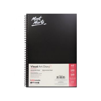 A3  Visual Art Diary Spiral 120pages - Mont Marte