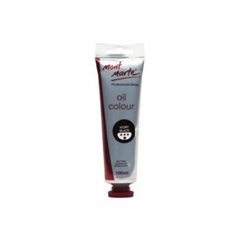 Oil Paint Black 100ml Mont Marte